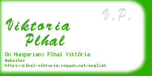 viktoria plhal business card